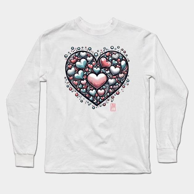 Heart for you - Valentine's Day - Heart shape - Vintage Long Sleeve T-Shirt by ArtProjectShop